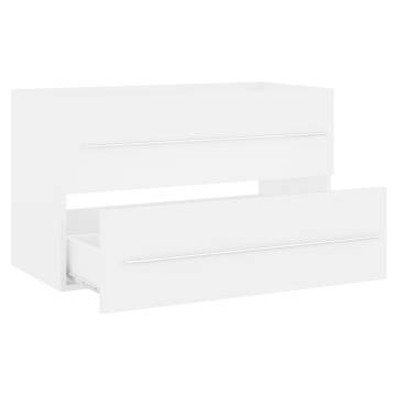 Sink Cabinet White 80x38.5 cm - Stylish Bathroom Storage