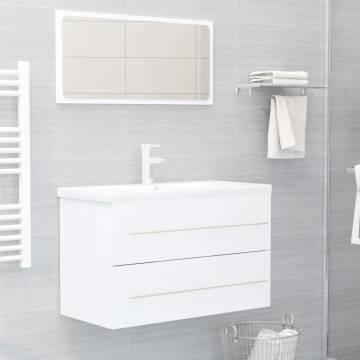 Sink Cabinet White 80x38.5 cm - Stylish Bathroom Storage