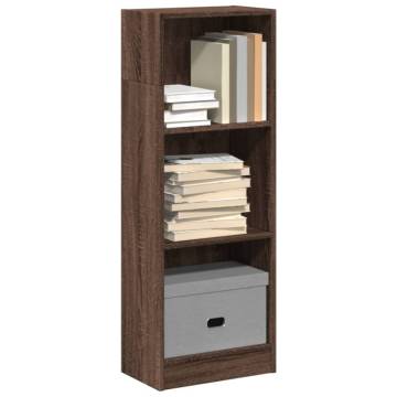 Brown Oak Bookcase - Stylish Storage Solution | Hipo Market