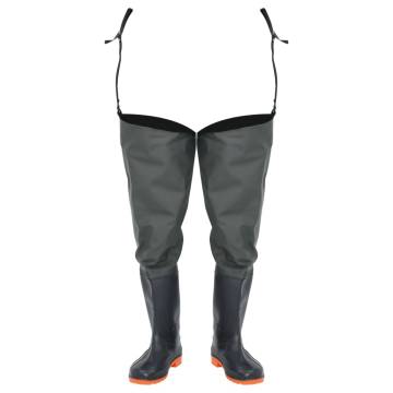 Durable Dark Green Hip Waders Size 40 | HipoMarket UK