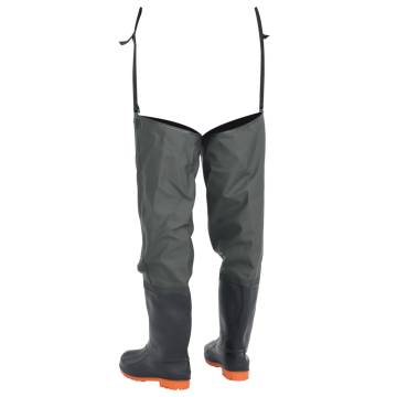 Durable Dark Green Hip Waders Size 40 | HipoMarket UK