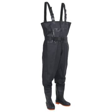 Durable Chest Waders with Boots & Belt - Size 39 - Hipo Market