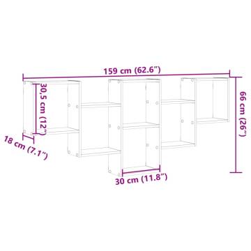 Wall Shelf Artisan Oak 159x18x66 cm - Stylish & Durable Storage