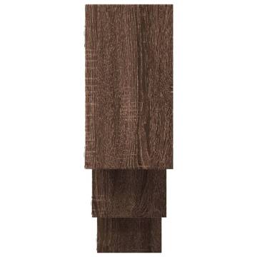 Wall Shelf Brown Oak - 159x18x66 cm Engineered Wood | HipoMarket