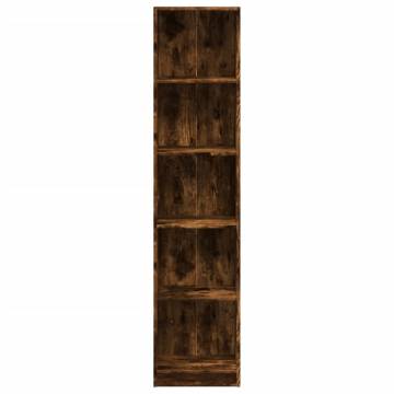 Bookcase Smoked Oak 40x24x176 cm - Stylish Storage Solution