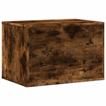 Cat Litter Box Enclosure - Smoked Oak 60x40x40 cm | HipoMarket