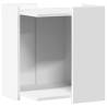 Stylish Cat Litter Box Enclosure - White Engineered Wood