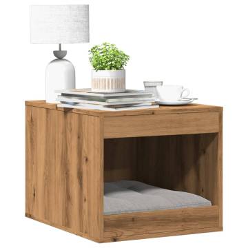 Stylish Cat Litter Box Enclosure in Artisian Oak - 47x59x42 cm