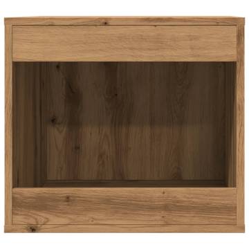 Stylish Cat Litter Box Enclosure in Artisian Oak - 47x59x42 cm