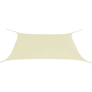 Sunshade Sail Rectangular 2x4m Cream - Protect Your Outdoor Space