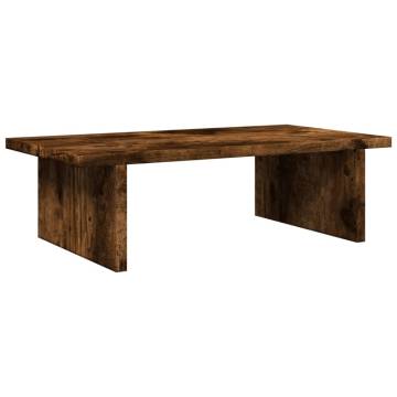 Monitor Stand Smoked Oak - Stylish & Practical - Hipomarket UK