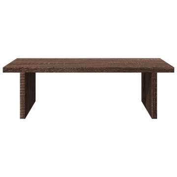 Monitor Stand Brown Oak - 50x27x15 cm Engineered Wood