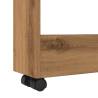 Narrow Storage Trolley 3 Tier - Artisian Oak | HipoMarket UK