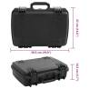 Portable Flight Case Black - Heavy-Duty Protection 50.5x37cm