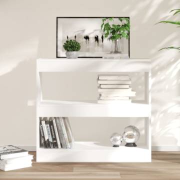 Book Cabinet/Room Divider White 80x30x72 cm | HipoMarket UK