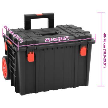 Portable Flight Case Black 56.5x45.5x48 cm - Durable & Safe