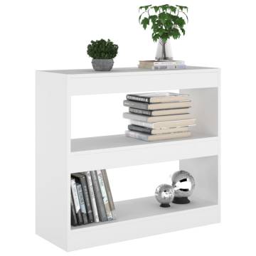 Book Cabinet/Room Divider White 80x30x72 cm | HipoMarket UK