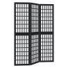 Elegant Black Solid Wood Room Divider - 3 Panels | Hipo Market