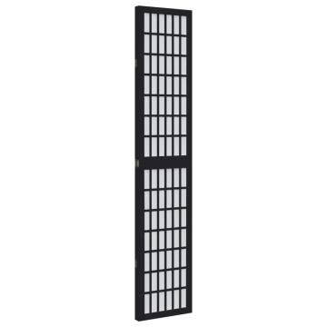 Elegant Black Solid Wood Room Divider - 3 Panels | Hipo Market