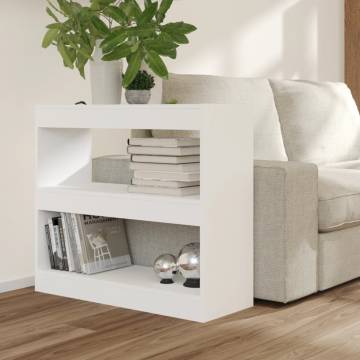 Book Cabinet/Room Divider White 80x30x72 cm | HipoMarket UK