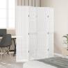 Elegant 4 Panel Room Divider - White Solid Wood Paulownia