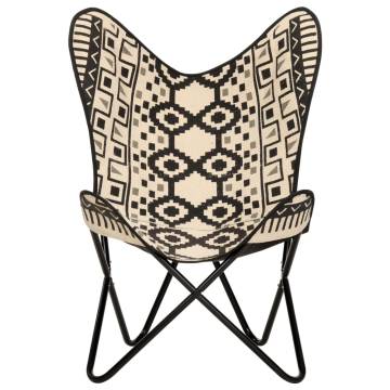 Ergonomic Butterfly Chair - Printed Canvas for Ultimate Relaxation