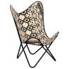 Ergonomic Butterfly Chair - Printed Canvas for Ultimate Relaxation