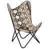 Ergonomic Butterfly Chair - Printed Canvas for Ultimate Relaxation