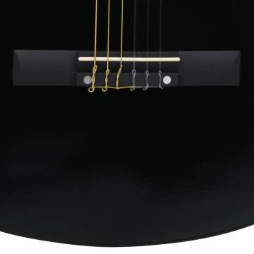 Western Classical Cutaway Guitar with EQ - 6 Strings Black