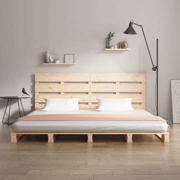 Modern Solid Wood Pine Bed Frame 200x200 cm | HipoMarket