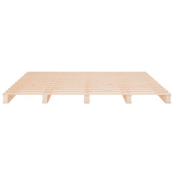 Modern Solid Wood Pine Bed Frame 200x200 cm | HipoMarket