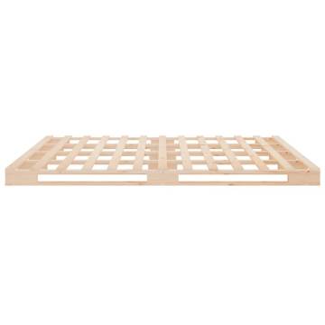 Modern Solid Wood Pine Bed Frame 200x200 cm | HipoMarket