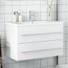  Bathroom Sink Cabinet with Built-in Basin White Colour white Size 80 x 38.5 x 48 cm Quantity in Package 1 Model with faucet 