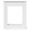 Elegant White Fireplace Surround - Engineered Wood 75x20x87.5 cm