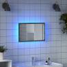 LED Bathroom Mirror Grey Sonoma 60x8.5x38 cm - Hipomarket