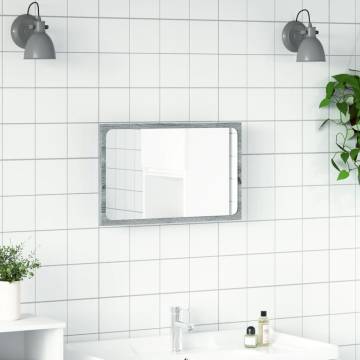 LED Bathroom Mirror Grey Sonoma 60x8.5x38 cm - Hipomarket