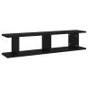 Stylish Black Wall Shelf - 2 Pcs, 90x18x20 cm | Hipo Market