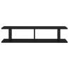 Stylish Black Wall Shelf - 2 Pcs, 90x18x20 cm | Hipo Market