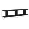 Stylish Black Wall Shelf - 2 Pcs, 90x18x20 cm | Hipo Market