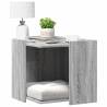  Cat Litter Box Enclosure Grey Sonoma 53x53x51 cm Engineered Wood Colour grey sonoma Size 53 x 53 x 51 cm 