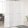  Room Divider 5 Panels White Solid Wood Paulownia Size 40 x 220 cm Number of 5 