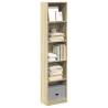  Bookcase Sonoma Oak 40x24x176 cm Engineered Wood Colour sonoma oak Quantity in Package 1 Height 176 cm Width 40 cm 