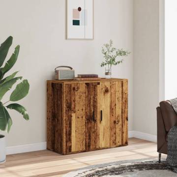 Stylish Old Wood Sideboard - 80x33x70 cm | Hipomarket UK