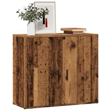 Stylish Old Wood Sideboard - 80x33x70 cm | Hipomarket UK