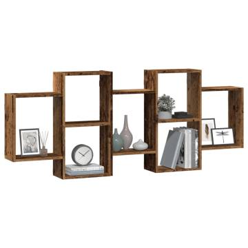 Wall Shelf Old Wood 159x18x65 cm - Home Style Storage Solution