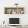 Wall-mounted TV Cabinet Sonoma Oak - Stylish Storage Solution