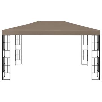 Gazebo 4x3 m Taupe - Elegant Outdoor Shade Solution