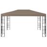 Gazebo 4x3 m Taupe - Elegant Outdoor Shade Solution