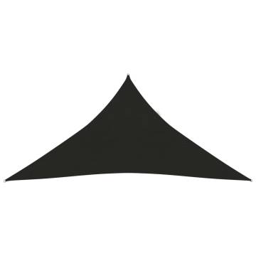 HDPE Sunshade Sail 6x6x6 m - Black, UV & Water Resistant