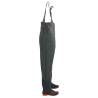 Durable Chest Waders with Boots - Dark Green Size 38